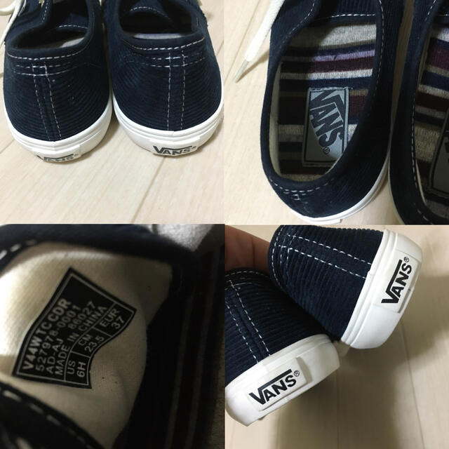 VANS(ヴァンズ)のVANS ヴァンズ バンズ コーデュロイ  スニーカー　ネイビー　レディース レディースの靴/シューズ(スニーカー)の商品写真