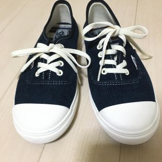 【新品未使用】VANS バンズ コーデュロイスニーカー ネイビー