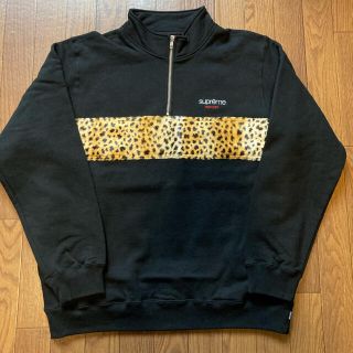 シュプリーム(Supreme)の18FW Supreme Leopard Panel Half Zip(スウェット)