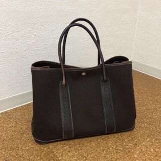 エルメス(HERMES)のエルメス　ガーデンパーティー　トワルオフィシエ　レザー(トートバッグ)