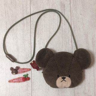 クマノガッコウ(くまのがっこう)のくまのがっこう　ダイカットポーチ•ヘアピンセット(キャラクターグッズ)