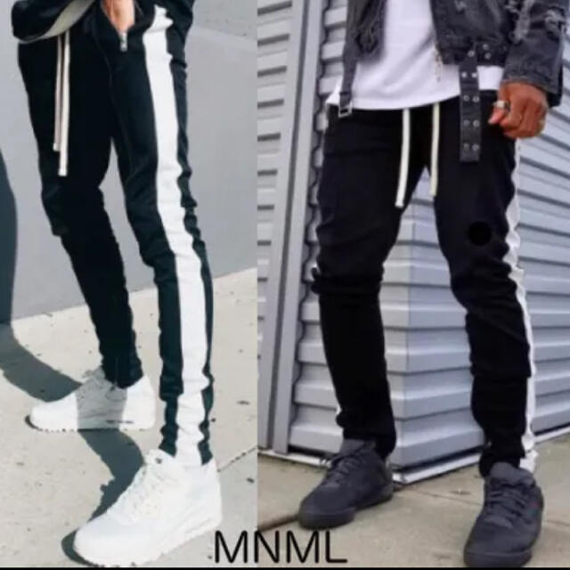 FEAR OF GOD(フィアオブゴッド)のMNML トラックパンツ　BLACK/WHITE メンズのパンツ(デニム/ジーンズ)の商品写真