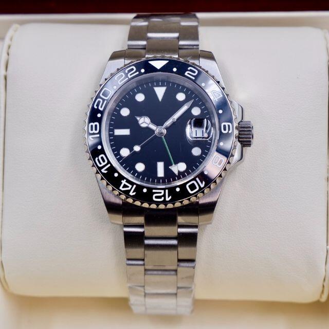 国内発送【希望小売価格：29,800円】高品質ムーブメント・メンズ腕時計GMT防水