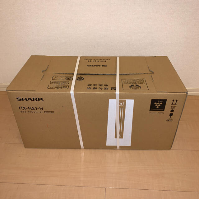 SHARP - 新品 SHARP セラミックファンヒーター HX-HS1-Hの通販 by