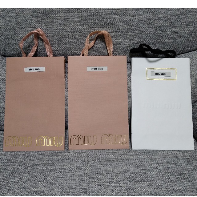 miumiu(ミュウミュウ)のmiumiu ショップ袋 レディースのバッグ(ショップ袋)の商品写真