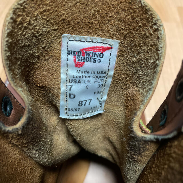 REDWING(レッドウィング)のレッドウィング 877 メンズの靴/シューズ(ブーツ)の商品写真