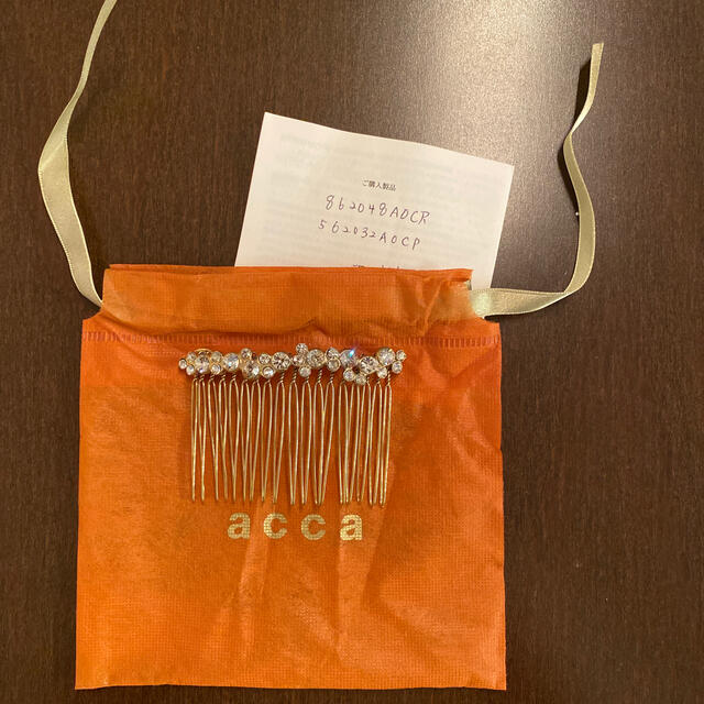 acca(アッカ)のacca ヘアアクセサリー　コーム ハンドメイドのアクセサリー(ヘアアクセサリー)の商品写真