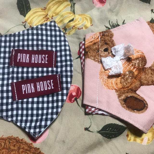 PINK HOUSE(ピンクハウス)のハンドメイド❤️ピンクハウス❤️インナーマスク　2枚セット ハンドメイドのファッション小物(その他)の商品写真