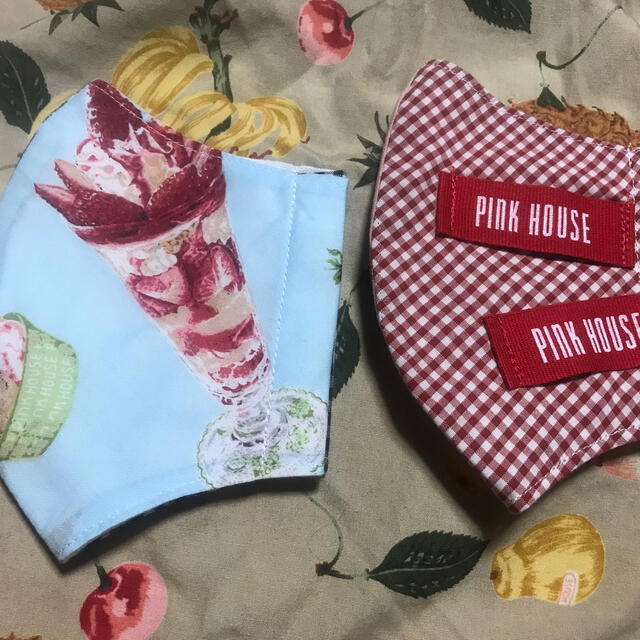 PINK HOUSE(ピンクハウス)のハンドメイド❤️ピンクハウス❤️インナーマスク　2枚セット ハンドメイドのファッション小物(その他)の商品写真