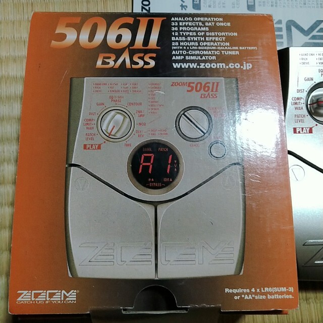 Zoom(ズーム)のZOOM 506Ⅱ BASS 　昔のベース用マルチエフェクター 楽器のベース(ベースエフェクター)の商品写真