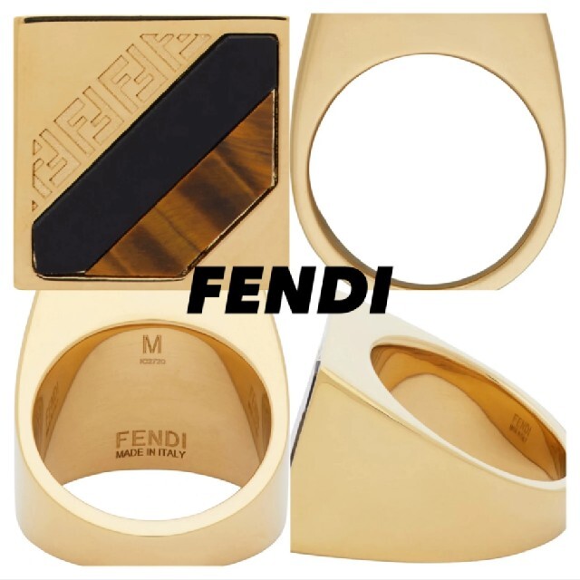 ゴールドForever fendi シグネットリング