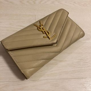 サンローラン(Saint Laurent)の激安！Hawaiiで購入♡Saint Laurent長財布♡ベージュ(財布)