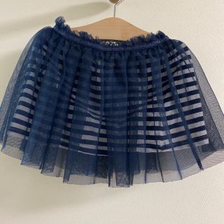 ザラキッズ(ZARA KIDS)のザラ100.110☺︎ボーダーチュールスカート　こどもビームス、プチバトー好き(スカート)