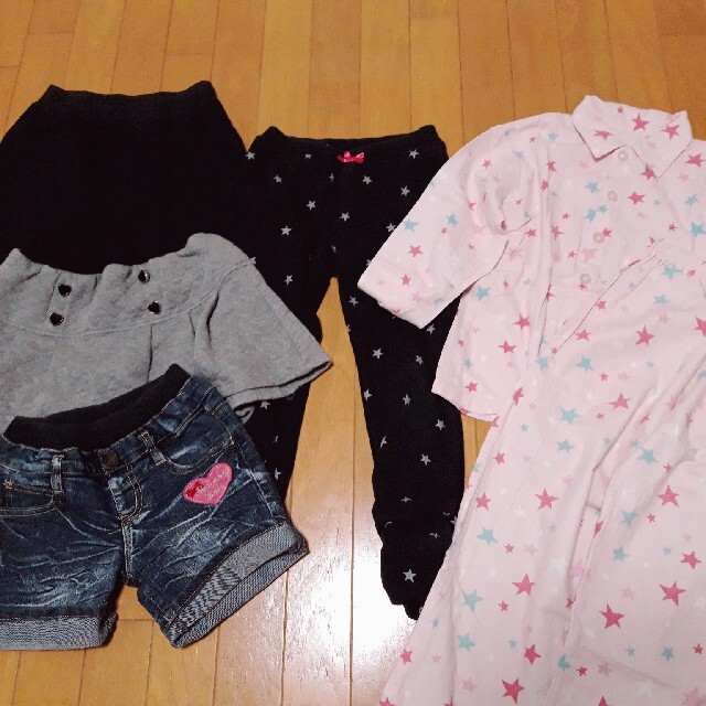 GU(ジーユー)の130cm　女の子服まとめ売り　パジャマ　パンツ　GU キッズ/ベビー/マタニティのキッズ服女の子用(90cm~)(その他)の商品写真