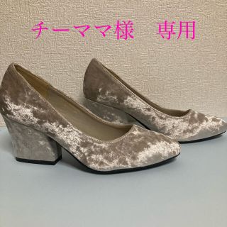 アーバンリサーチ(URBAN RESEARCH)の【引越し値下げ】 URBAN  RESEARCH♡ベロア パンプス(ハイヒール/パンプス)