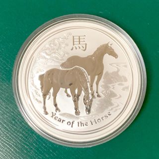 オーストラリア　1オンス銀貨　馬年　2014年　ケース入り(貨幣)