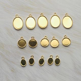 セッティングミール皿ゴールドカン付きセット15個(各種パーツ)
