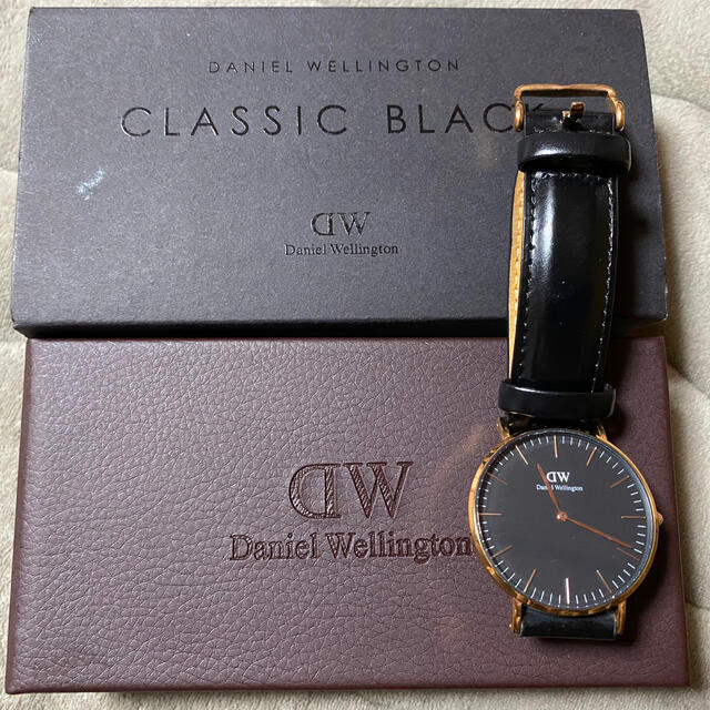 Daniel Wellington(ダニエルウェリントン)のダニエルウェリントン　腕時計　ブラック レディースのファッション小物(腕時計)の商品写真