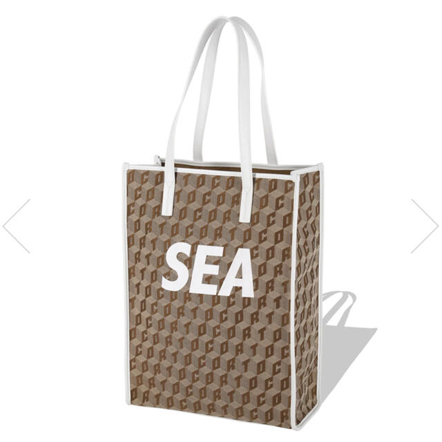 NEW限定品】 AND WIND SEA WHITE / モノグラムトートバッグ CORTO