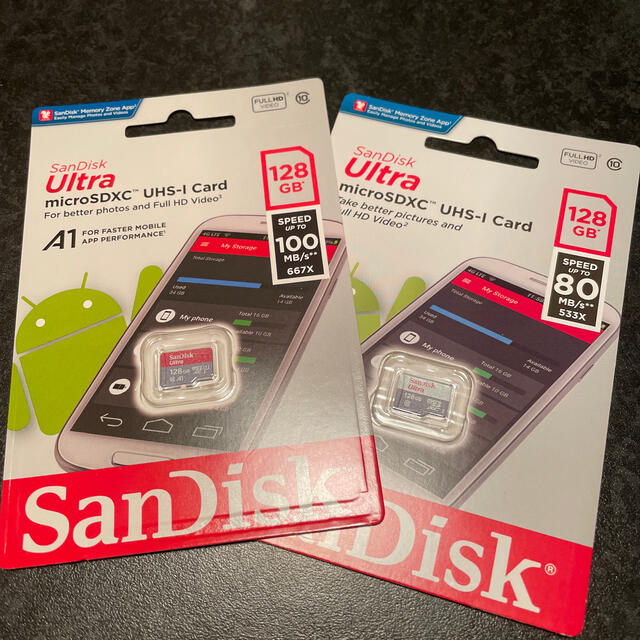 SanDisk - MicroSD 128GB 2枚の通販 by TK's shop｜サンディスクならラクマ