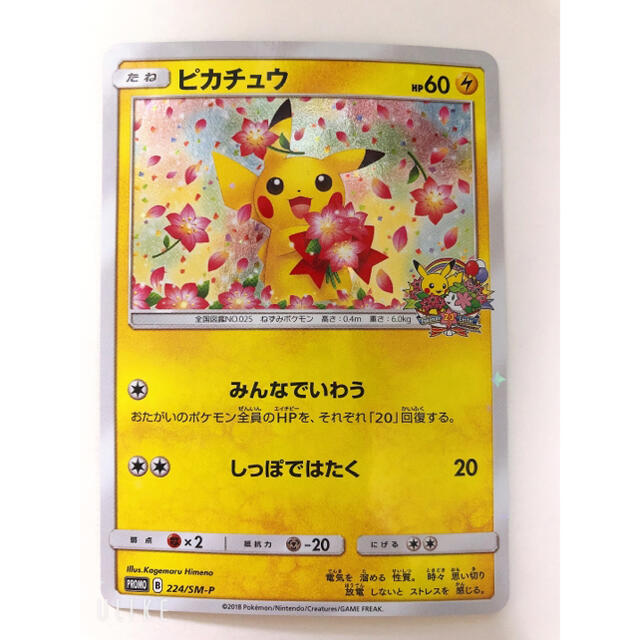 ポケモンカード ピカチュウ みんなでいわう 20周年 - richterlawpa.com