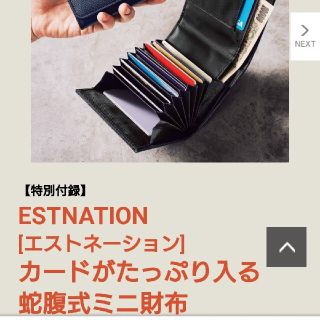 エストネーション(ESTNATION)のモノマックス付録エストネーション財布(折り財布)