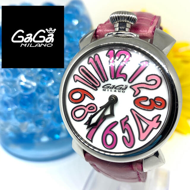 人気【GaGaMILANO】ガガミラノ　レディース腕時計　新品電池です☆★