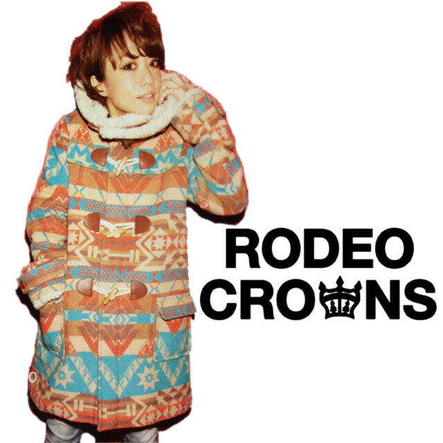 RODEO CROWNS 【新品レア!!】RODEOCROWNSロデオクラウンズ☆オルテガ柄ダッフルコートの通販 by  loveless0102's shop｜ロデオクラウンズならラクマ