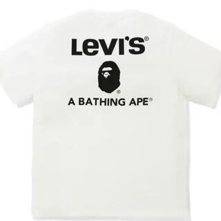 アベイシングエイプ(A BATHING APE)のBAPE X LEVI’S TEE ホワイト 2XL 新品(Tシャツ/カットソー(半袖/袖なし))