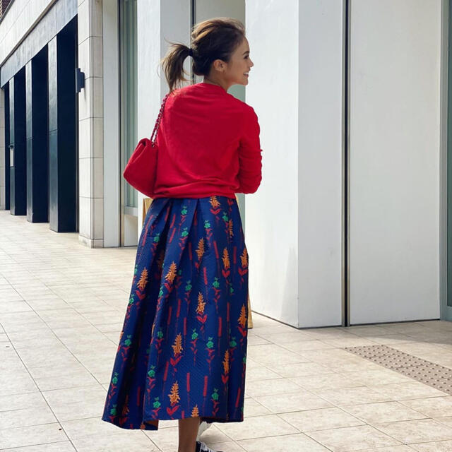 quilting flower jacquard skirt 3