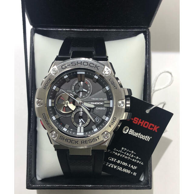 【Bluetooth ソーラー】G-SHOCK GST-B100 G-STEEL