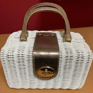 ケイトスペードニューヨーク(kate spade new york)の最終値下げ⭐︎ケイトスペード　カゴバッグ(かごバッグ/ストローバッグ)