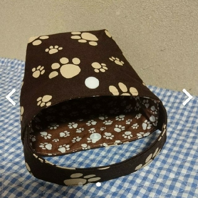 肉球柄おにぎり袋ハンドメイド インテリア/住まい/日用品のキッチン/食器(弁当用品)の商品写真