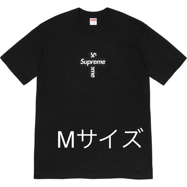 新品!送料込! supreme Cross Box Logo Tee ブラックBlackSIZE