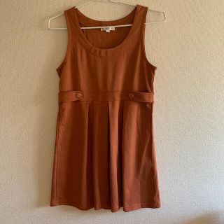 クランプリュス(KLEIN PLUS)のひめちゃん様専用　KLEIN PLUS 　ワンピース　ジャンパースカート　茶色　(ミニワンピース)