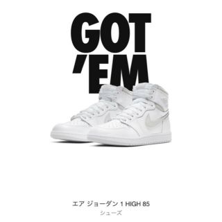 ナイキ(NIKE)のNIKE AIR JORDAN 1 85 NEUTRAL GREY (スニーカー)