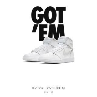 ナイキ(NIKE)のNIKE AIR JORDAN 1 HIGH '85 /NUTRAL GREY(スニーカー)