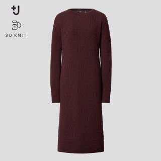 ユニクロ(UNIQLO)のUNIQLO +Jニットワンピース★Mサイズ新品(ひざ丈ワンピース)