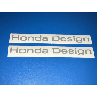 切り文字ステッカー★Honda Design★ホンダ★ライトグレー★2枚セット(ステッカー)