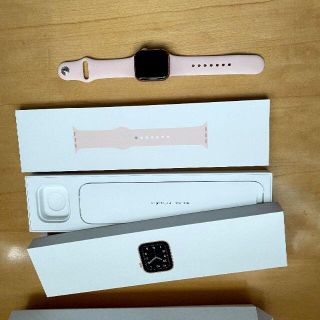 アップルウォッチ(Apple Watch)のAppleWatch SE 40mm GPSモデル ゴールド ピンク(腕時計(デジタル))