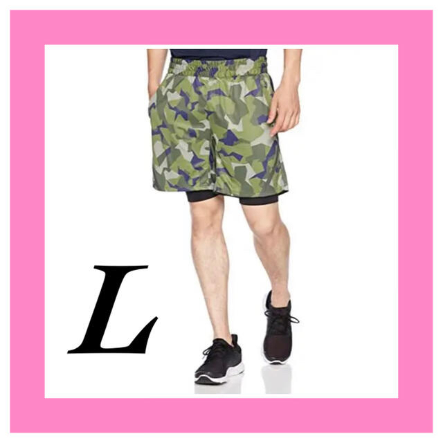 ★champion ショートパンツ Lサイズ 速乾 インナー付き | フリマアプリ ラクマ