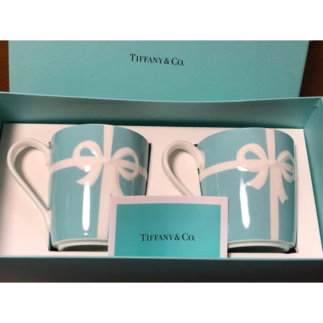 TIFFANY＆Co. ティファニー ペアマグカップ　ブルーリボン