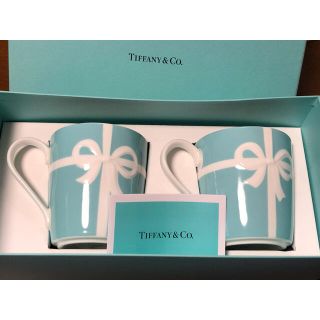 ティファニー(Tiffany & Co.)のTIFFANY＆Co. ティファニー ペアマグカップ　ブルーリボン(グラス/カップ)