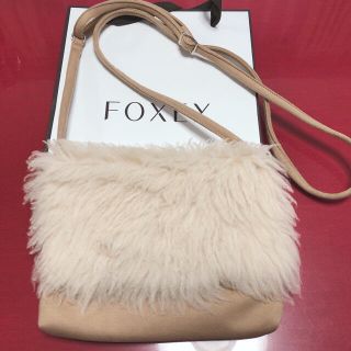 フォクシー(FOXEY)のセール‼️最終　フォクシー　新品　ファー付きショルダーバッグ(ショルダーバッグ)