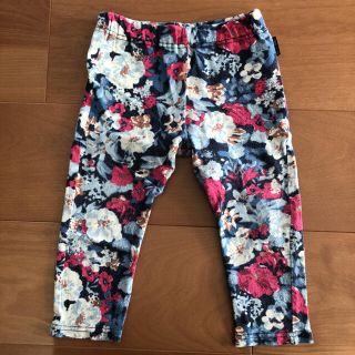 コムサイズム(COMME CA ISM)の花柄パンツ レギンス 90センチ(パンツ/スパッツ)