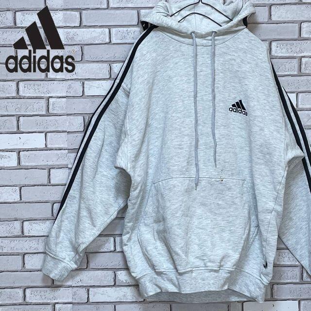 Adidas レア 古着 Adidas パーカー トレーナー パフォーマンスロゴ刺繍 グレーmの通販 By 古着 雑貨のオリエ フォロー割スタート アディダスならラクマ