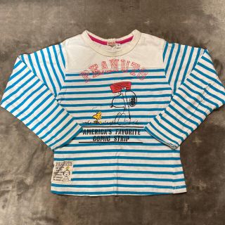 スヌーピー(SNOOPY)のスヌーピー　キッズ　ボーダー　ロンT トップス　カットソー　120(Tシャツ/カットソー)