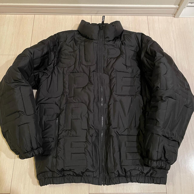 supreme bonded logo puffy jacket