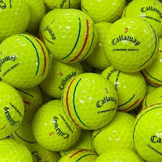 キャロウェイ(Callaway)の☆★ロストボール クロムソフト 2020 トリプルトラック イエロー 12球 A(その他)