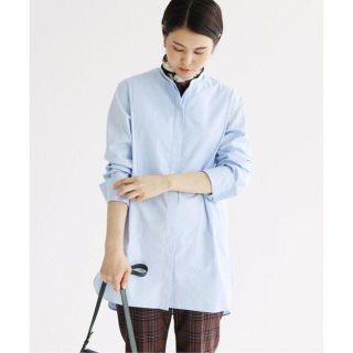 イエナ(IENA)の【美品】IENA◆バンドカラー ロングシャツ ブラウス(シャツ/ブラウス(長袖/七分))